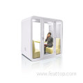 Office Open Space Metal soundproof pod Power Lighting